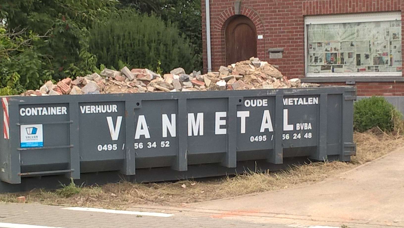 afvalcontainerverhuurders Wielsbeke vanmetal bvba